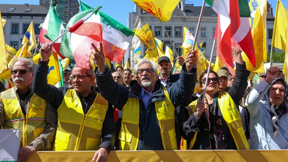 NCRI supporters march in Washington, DC for a Free Iran