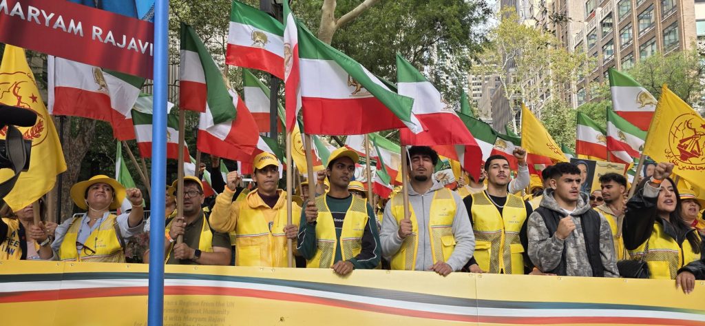 Several thousands of the NCRI supporters rally in NYC