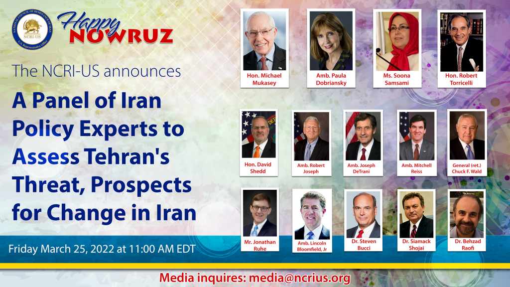 NCRI-US Nowruz Panel Experts Discuss Prospects for Change in Iran
