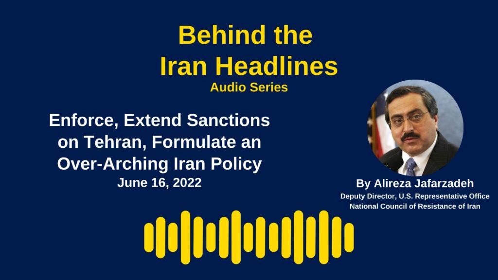 NCRI-US Jafarzadeh Presents Behind the Iran Headlines