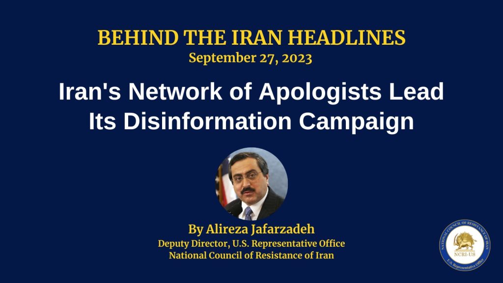 Alireza Jafarzadeh Explains Iran's Network of Apologists and Disinformation Campaign