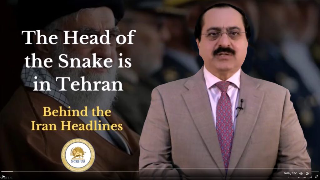 Mr. Jafarzadeh explains that the head of the terrorism snake is in Tehran.
