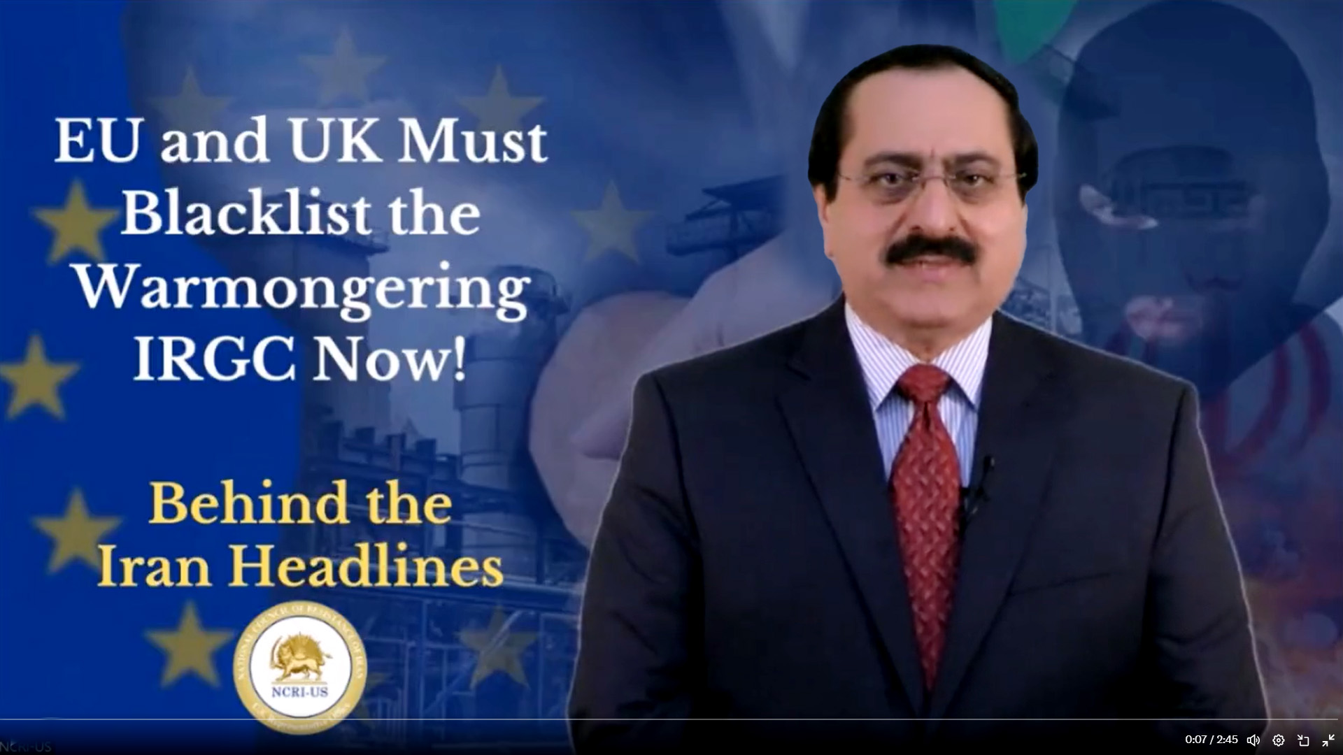 Jafarzadeh: EU and UK Must Blacklist the Warmongering IRGC Now!