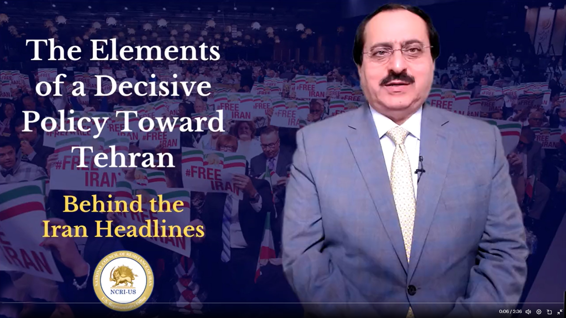 Mr. Alireza Jafarzadeh Presented The Elements of A Decisive Policy Toward Tehran