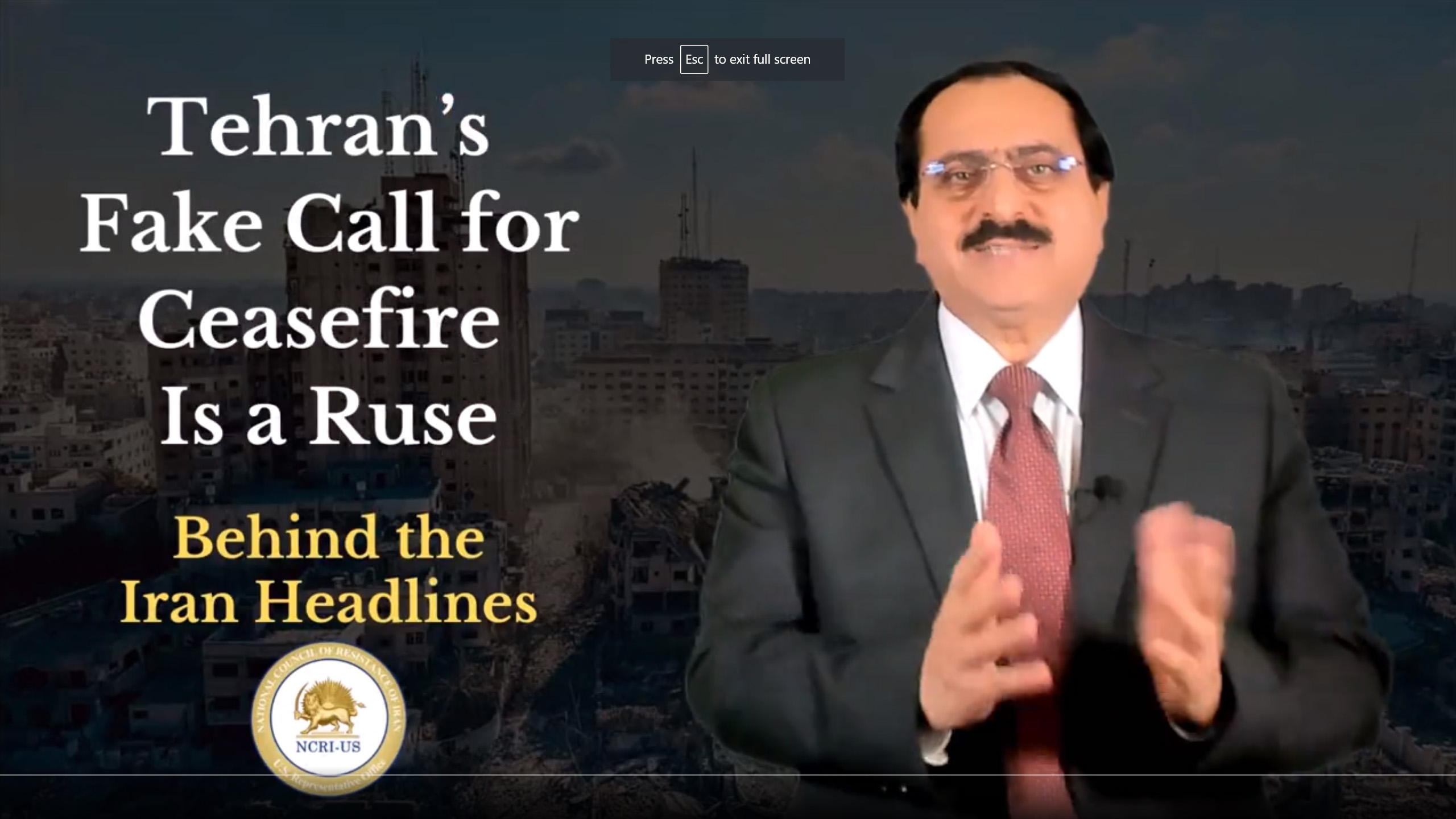 Jafarzadeh exposes Tehran's fake ceasefire calls