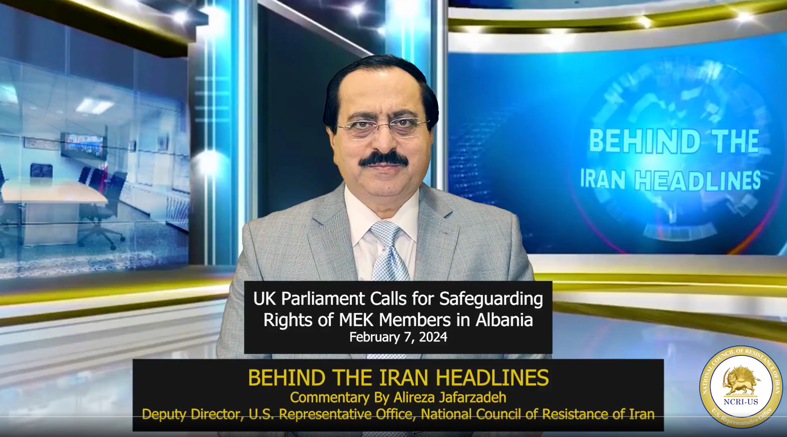 Alireza Jafarzadeh talks about the UK Parliament support for Ashraf residents in Albania