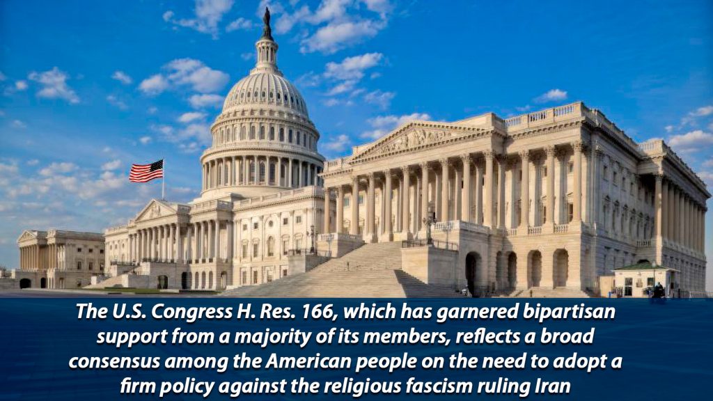 Bipartisan Majority Members of the House (222) Support H. Res 166, for a Democratic Iran