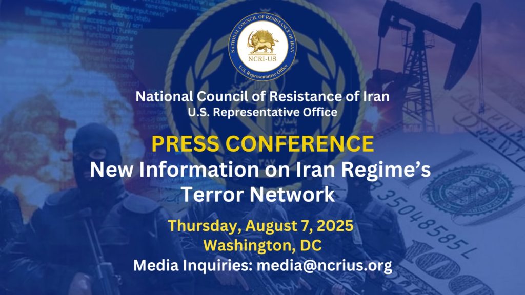 The NCRI-US will unveil newly obtained intelligence exposing the Iranian regime’s terror network
