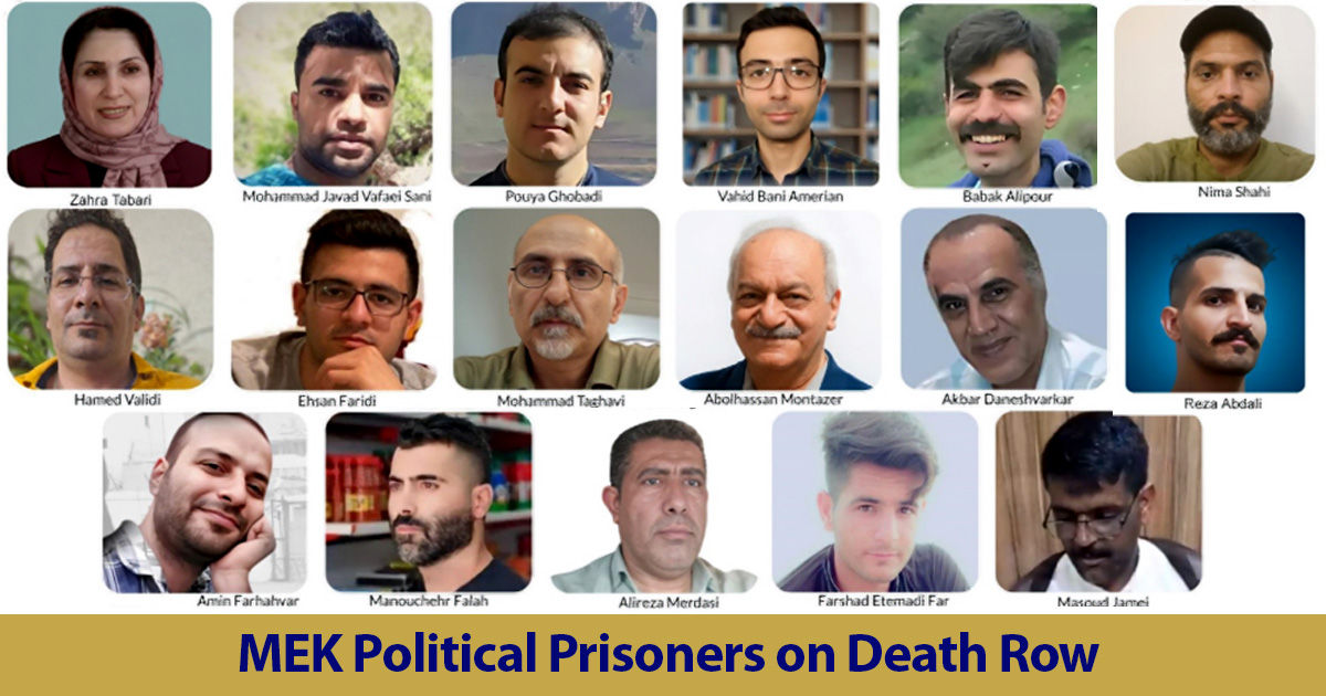 2025 MEK Political Prisoners Under Death Penalty