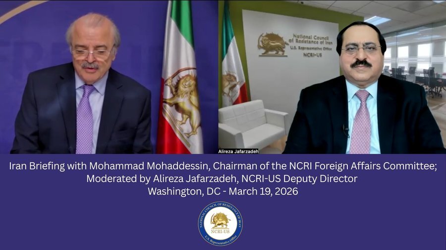 NCRI-US hosted an Iran media briefing with Mohammad Mohaddessin, Chairman of the NCRI Foreign Affairs Committee